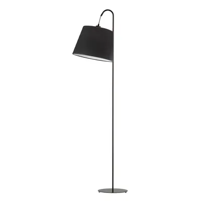 Nowoczesna lampa podłogowa TALLIN VELUR w klasycznej czerni