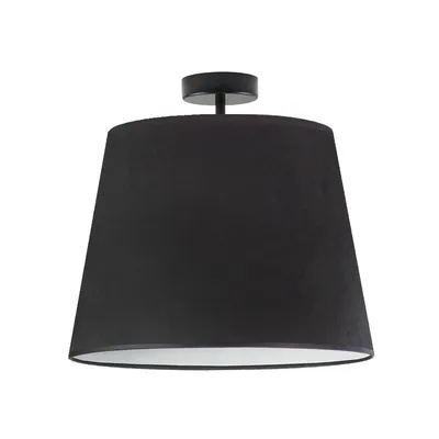 Pojedyncza lampa sufitowa z abażurem KAIR VELUR - kolor czarny