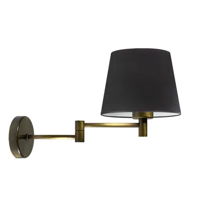 Designerska lampa ścienna LUGO VELUR z regulowanym ramieniem