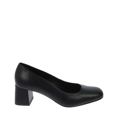 Eleganckie czarne skórzane czółenka Laura Messi 2887/100