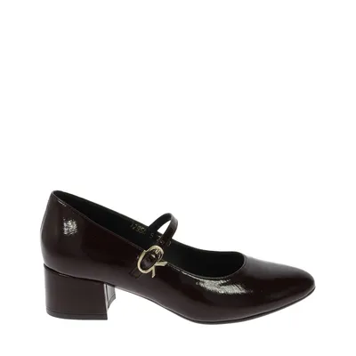 Eleganckie bordowe lakierowane czółenka Laura Messi 2849/648