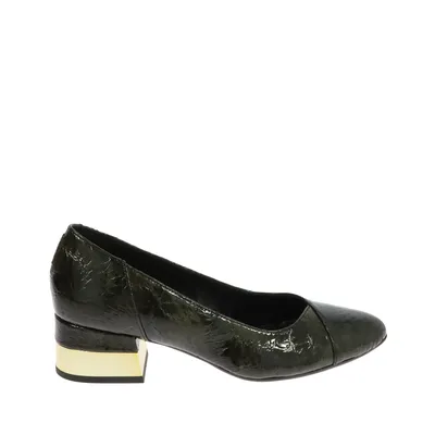 Eleganckie zielone lakierowane czółenka Laura Messi 2688/815
