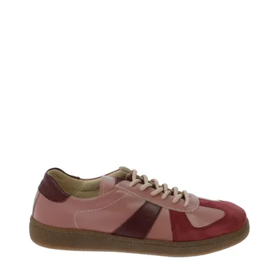 Różowe skórzane trampki Laura Messi 2880/311-292-271