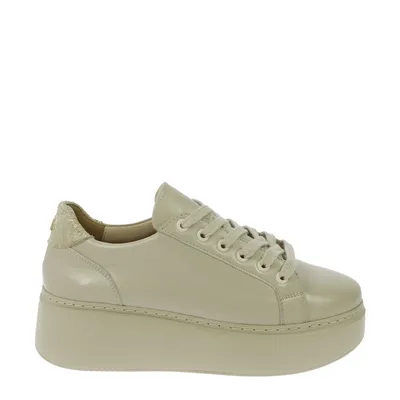 Beżowe sneakersy ze skóry naturalnej Laura Messi 2959/130