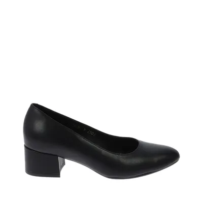 Eleganckie czarne skórzane czółenka Laura Messi 2903/100