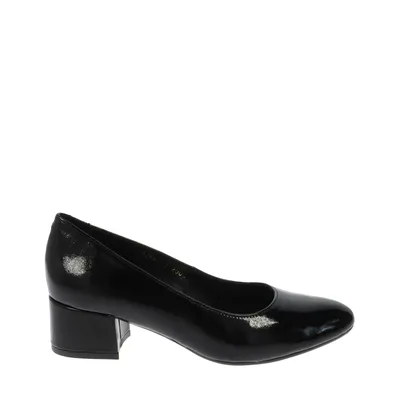 Eleganckie czarne lakierowane czółenka Laura Messi 2903/600