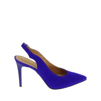 Niebieskie eleganckie sandały na szpilce Laura Messi 2730/327