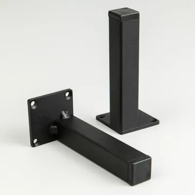 Nóżka meblowa BLACK H-100 czarna struktura
