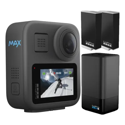 Kamera GoPro MAX + Ładowarka + 2x Akumulator - Autoryzowany Sprzedawca