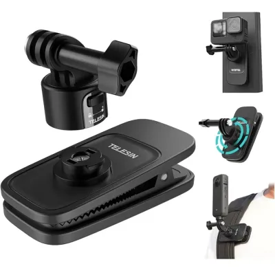 Uchwyt Zacisk do Plecaka Magnes do GoPro Hero 13 12 11 10 9 MAX DJI INSTA