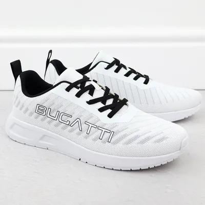 Półbuty sportowe męskie białe Bugatti 345-98003-6900