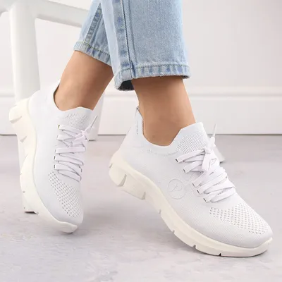 Buty sportowe damskie białe Potocki BK01303