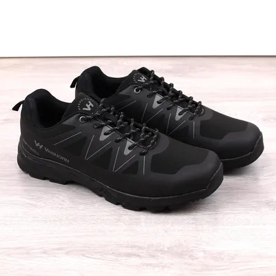 Buty trekkingowe męskie softshell czarne Vanhorn