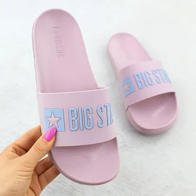 Klapki plażowe basenowe różowe Big Star SS274709