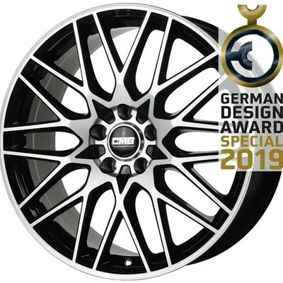 Felgi CMS c25 5x114.3 7.5x18 et47 diamond black gloss