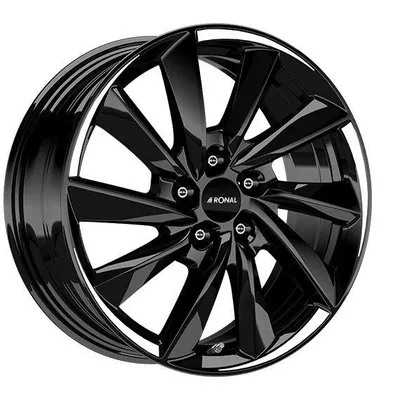 Felgi RONAL r70 5x114.3 7.5x18 et50 jetblack white tail