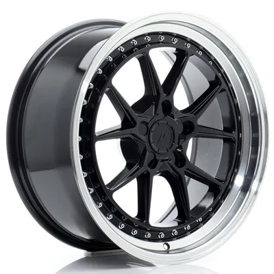 Felgi JAPAN RACING jr39 18x8.5 et15-35 5h blank glossy black w/machined lip
