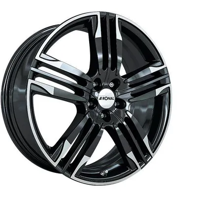 Felgi RONAL r58 5x114.3 8x20 et50 black lip diamond cut