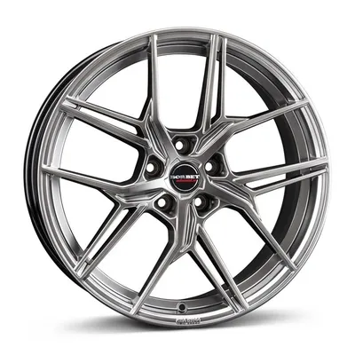 Felgi BORBET qx 5x112 8x19 et44 hyper black silver