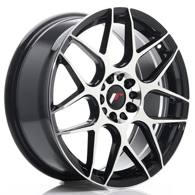 Jr wheels jr18 18x7,5 et40 5x112/114 black machined