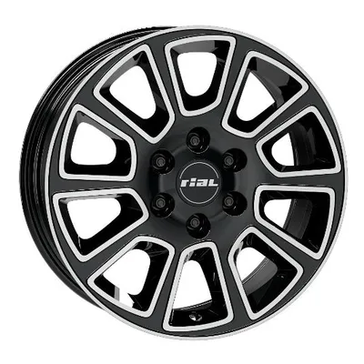 Felgi RIAL transporter2 6x130 7x17 et50 diamond black front polished