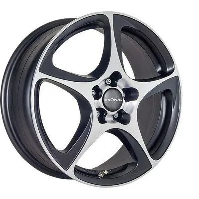 Felgi RONAL r53 5x114.3 8x17 et48 matt black front diamond cut