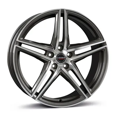 Felgi BORBET xrt 5x100 8x18 et35 graphite polished