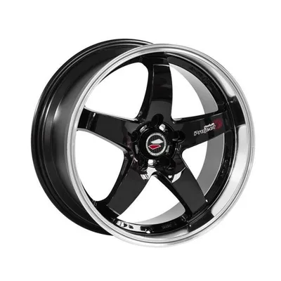 Felgi LENSO d1r 5x110 8x18 et45 black mirror dish