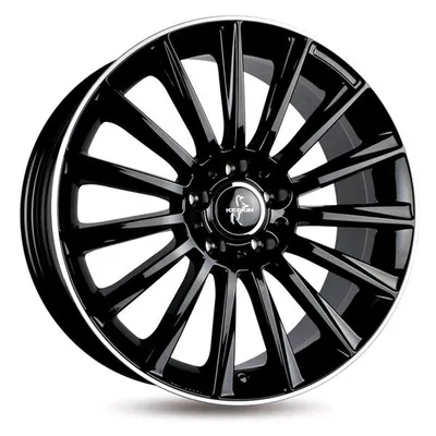 Felgi KESKIN kt18 7x17 5x114.3 et40 black lip polish