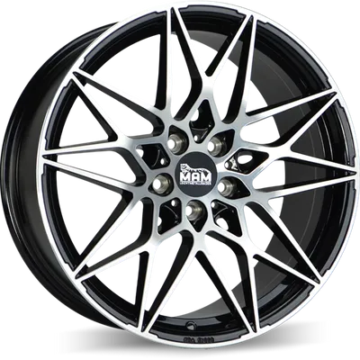 Felgi MAM b2n 5x112 8.5x19 et45 black front polish