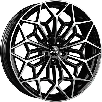 Felgi ANTERA a105 5x114.3 9.5x22 et35 piano black diamond