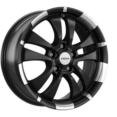 Felgi RONAL r59 5x112 7.5x18 et35 jetblack matt lip diamond cut