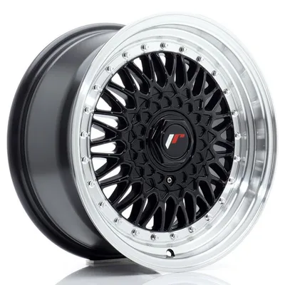 Felgi JAPAN RACING jr9 16x7.5 et25 4x100/108 gloss black w/machined lip