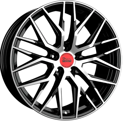 Felgi MAM rs4 5x112 8.5x19 et45 black front polish