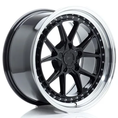 Felgi JAPAN RACING jr39 18x9.5 et15-35 5h blank glossy black w/machined lip
