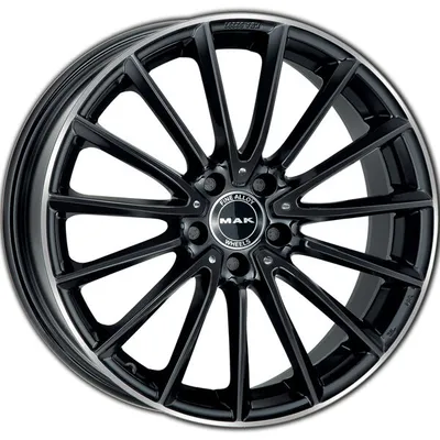 Felgi MAK komet 5x112 9x19 et30 gloss black mirror ring