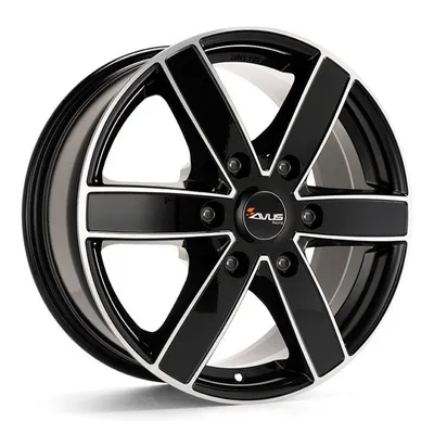 Felgi avus ac-v61 6x114.3 7.5x17 et30 black polished