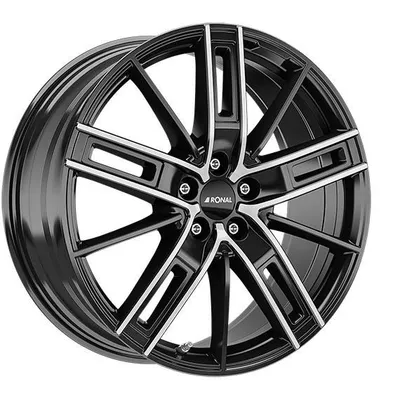 Felgi RONAL r67 5x112 8.5x20 et30 jetblack front diamond cut