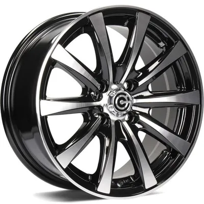 Felgi CARBONADO raven 4x100/98 6.5x15 et35 black front polished