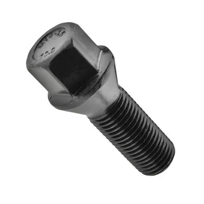 Czarna śruba do felg m14x1.5 28 mm – klucz 17. stożek