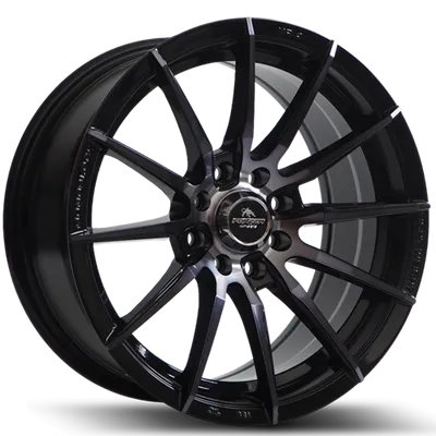 Felgi FORZZA atom 4x100/108 7x15 et25 black magic machined