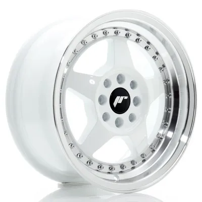 Felgi JAPAN RACING jr6 15x7 et25 4x100/108 white w/machined lip
