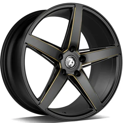 Felgi SEVENTY9 sv-n 5x112 8.5x19 et35 black matt milled gold