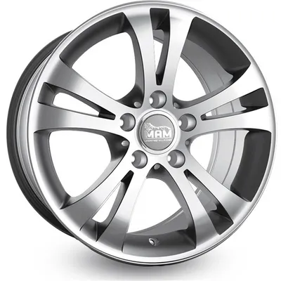 Felgi MAM d2 5x112 8x18 et30 silver front polish