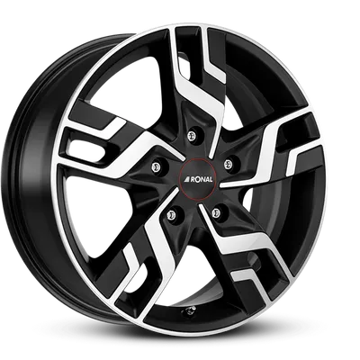 Felgi RONAL r64 5x160 7x17 et53 jetblack matt front diamond cut
