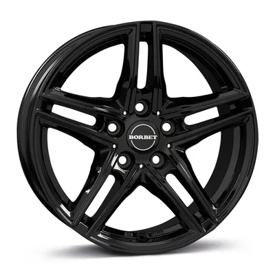 Felgi BORBET xr 5x120 7.5x17 et35 black glossy