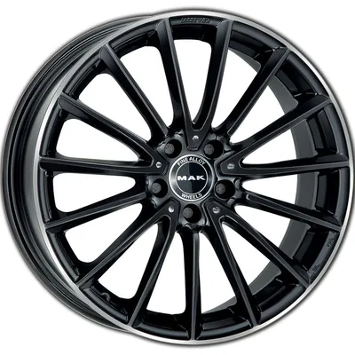 Felgi MAK komet 5x112 8x18 et33 gloss black mirror ring