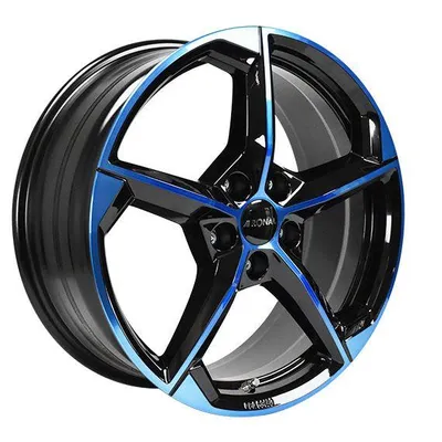 Felgi RONAL r66 5x112 8.5x20 et45 jetblack blue tinted