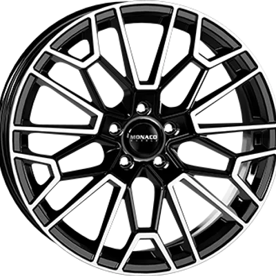 Felgi monaco gp13 5x112 8x18 et30 gloss black polished