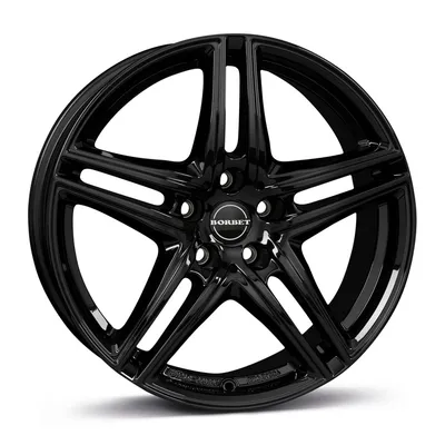 Felgi BORBET xr 5x112 7.5x17 et28 black glossy